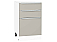 Шкаф нижний с 3-мя ящиками Фьюжн Clay Silk/Белый 816*500*480