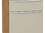 Шкаф нижний с 3-мя ящиками Фьюжн Cream Silk/Дуб Вотан 816*500*480