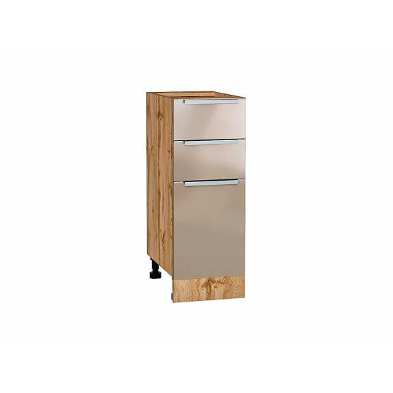 Шкаф нижний с 3-мя ящиками Фьюжн Gallant Дуб Вотан 816*300*480