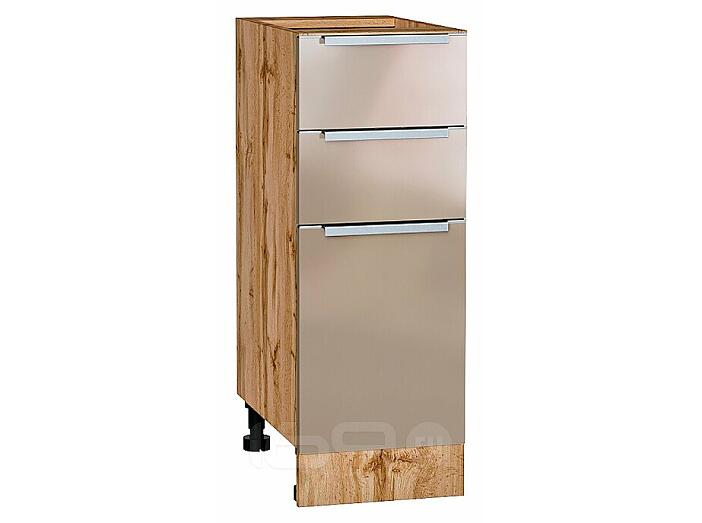 Шкаф нижний с 3-мя ящиками Фьюжн Gallant Дуб Вотан 816*300*480