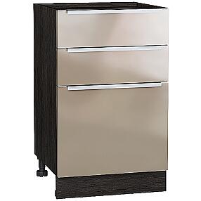 Шкаф нижний с 3-мя ящиками Фьюжн Н 503 Gallant-Венге