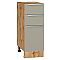 Шкаф нижний с 3-мя ящиками Фьюжн Silky Grey Дуб Вотан 816*300*480 Шкаф нижний с 3-мя ящиками Фьюжн Silky Grey Дуб Вотан 816*300*480