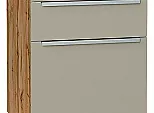 Шкаф нижний с 3-мя ящиками Фьюжн Silky Grey Дуб Вотан 816*500*480