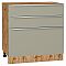 Шкаф нижний с 3-мя ящиками Фьюжн Silky Grey Дуб Вотан 816*800*480 Шкаф нижний с 3-мя ящиками Фьюжн Silky Grey Дуб Вотан 816*800*480
