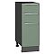 Шкаф нижний с 3-мя ящиками Фьюжн Silky Mint Graphite 816*300*480 Шкаф нижний с 3-мя ящиками Фьюжн Silky Mint Graphite 816*300*480