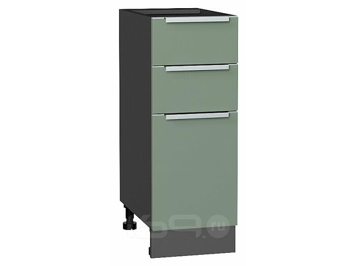 Шкаф нижний с 3-мя ящиками Фьюжн Silky Mint Graphite 816*300*480