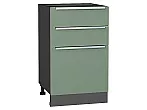 Шкаф нижний с 3-мя ящиками Фьюжн Silky Mint Graphite 816*500*480