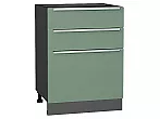 Шкаф нижний с 3-мя ящиками Фьюжн Silky Mint Graphite 816*600*480