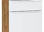 Шкаф нижний с 3-мя ящиками Фьюжн Silky White Дуб Вотан 816*500*480
