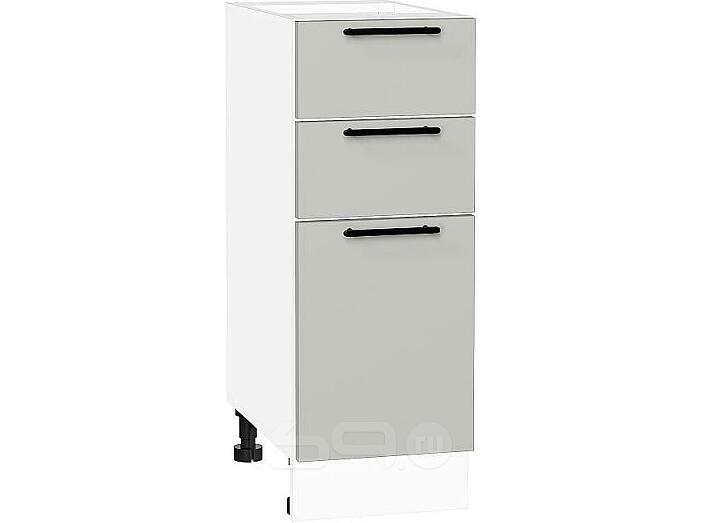 Шкаф нижний с 3-мя ящиками Лайт Special Grey/Белый 816*300*478