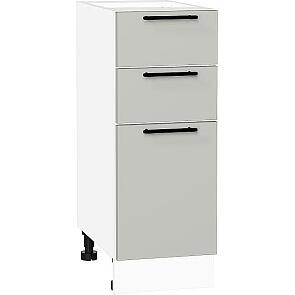 Шкаф нижний с 3-мя ящиками Лайт Special Grey/Белый 816*300*478