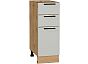 Шкаф нижний с 3-мя ящиками Лайт Special Grey/Дуб Вотан 816*300*478