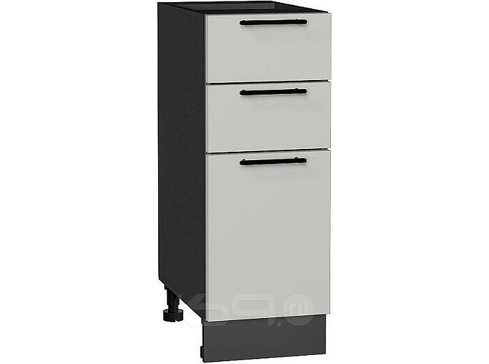 Шкаф нижний с 3-мя ящиками Лайт Special Grey/Graphite 816*300*478