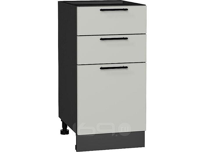 Шкаф нижний с 3-мя ящиками Лайт Special Grey/Graphite 816*400*478