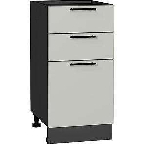 Шкаф нижний с 3-мя ящиками Лайт Special Grey/Graphite 816*400*478