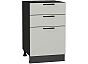 Шкаф нижний с 3-мя ящиками Лайт Special Grey/Graphite 816*500*478