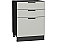 Шкаф нижний с 3-мя ящиками Лайт Special Grey/Graphite 816*600*480
