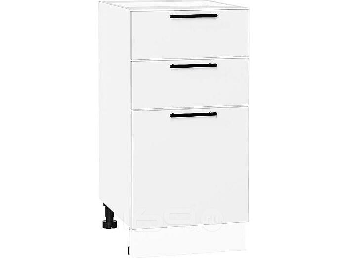 Шкаф нижний с 3-мя ящиками Лайт Special White/Белый 816*400*478