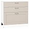 Шкаф нижний с 3-мя ящиками Лофт Cream Silk/Белый 816*800*480 Шкаф нижний с 3-мя ящиками Лофт Cream Silk/Белый 816*800*480