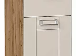Шкаф нижний с 3-мя ящиками Лофт Cream Silk/Дуб Вотан 816*300*480