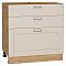 Шкаф нижний с 3-мя ящиками Лофт Cream Silk/Дуб Вотан 816*800*480 Шкаф нижний с 3-мя ящиками Лофт Cream Silk/Дуб Вотан 816*800*480