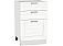Шкаф нижний с 3-мя ящиками Лофт Н 503 Snow Veralinga-Белый