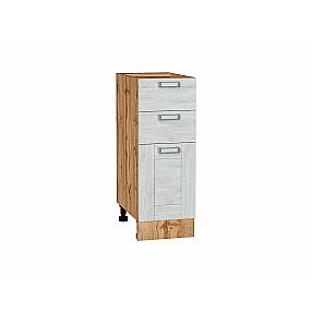 Шкаф нижний с 3-мя ящиками Лофт Nordic Oak Дуб Вотан 816*300*480