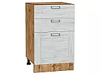 Шкаф нижний с 3-мя ящиками Лофт Nordic Oak Дуб Вотан 816*500*480