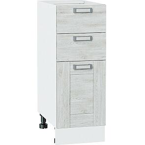 Шкаф нижний с 3-мя ящиками Лофт Nordic Oak/Белый 816*300*480