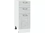 Шкаф нижний с 3-мя ящиками Лофт Nordic Oak/Белый 816*300*480