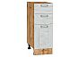 Шкаф нижний с 3-мя ящиками Лофт Nordic Oak/Дуб Вотан 816*300*480