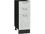 Шкаф нижний с 3-мя ящиками Лофт Nordic Oak/Graphite 816*300*480