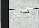 Шкаф нижний с 3-мя ящиками Лофт Nordic Oak/Graphite 816*400*480