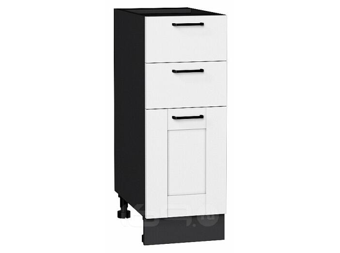 Шкаф нижний с 3-мя ящиками Лофт Super White Graphite 816*300*480