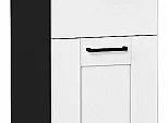 Шкаф нижний с 3-мя ящиками Лофт Super White Graphite 816*300*480