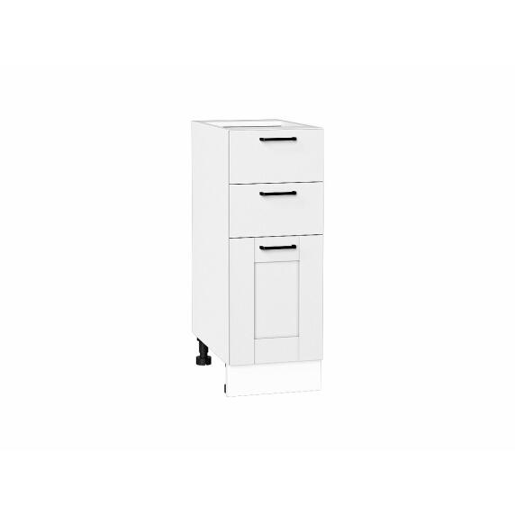 Шкаф нижний с 3-мя ящиками Лофт Super White Белый 816*300*480