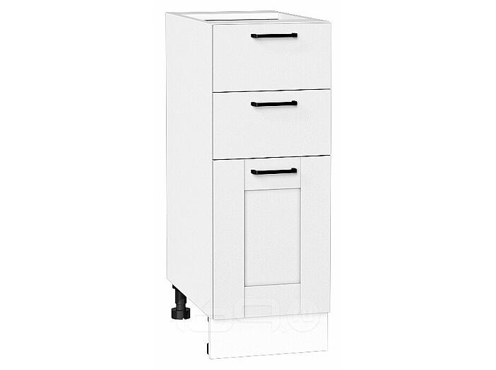 Шкаф нижний с 3-мя ящиками Лофт Super White Белый 816*300*480