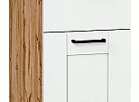 Шкаф нижний с 3-мя ящиками Лофт Super White Дуб Вотан 816*300*480