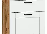 Шкаф нижний с 3-мя ящиками Лофт Super White Дуб Вотан 816*500*480