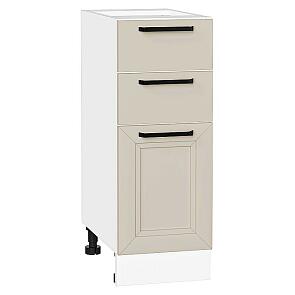 Шкаф нижний с 3-мя ящиками Нео Cream Silk/Белый 816*300*480