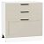 Шкаф нижний с 3-мя ящиками Нео Cream Silk/Белый 816*800*480