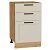 Шкаф нижний с 3-мя ящиками Нео Cream Silk/Дуб Вотан 816*500*480
