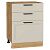 Шкаф нижний с 3-мя ящиками Нео Cream Silk/Дуб Вотан 816*600*480