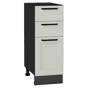 Шкаф нижний с 3-мя ящиками Нео Grey Silk/Graphite 816*300*480