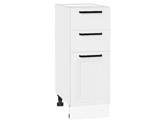 Шкаф нижний с 3-мя ящиками Нео White Silk/Белый 816*300*480