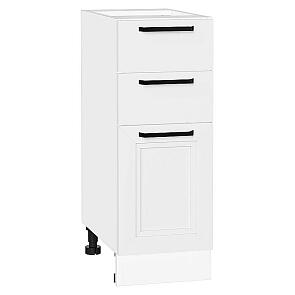 Шкаф нижний с 3-мя ящиками Нео White Silk/Белый 816*300*480