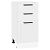 Шкаф нижний с 3-мя ящиками Нео White Silk/Белый 816*400*480