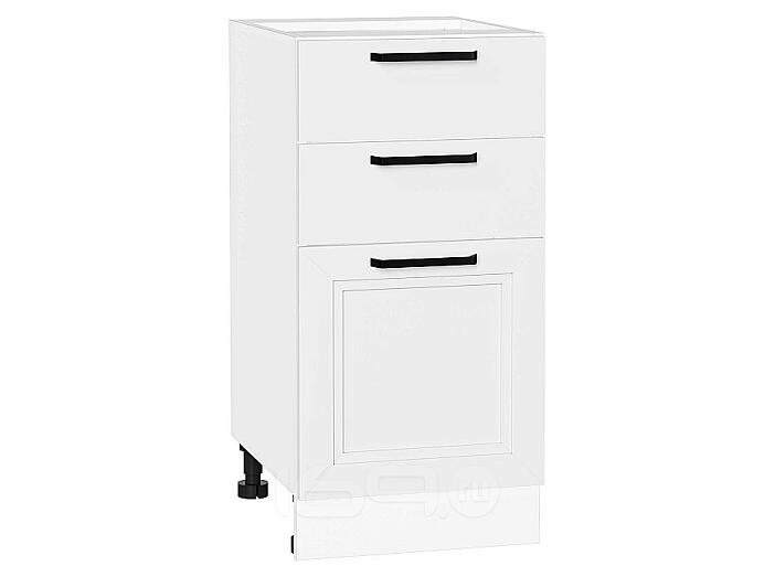 Шкаф нижний с 3-мя ящиками Нео White Silk/Белый 816*400*480