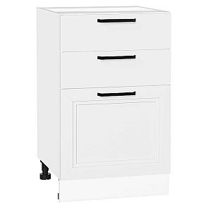 Шкаф нижний с 3-мя ящиками Нео White Silk/Белый 816*500*480