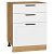Шкаф нижний с 3-мя ящиками Нео White Silk/Дуб Вотан 816*600*480